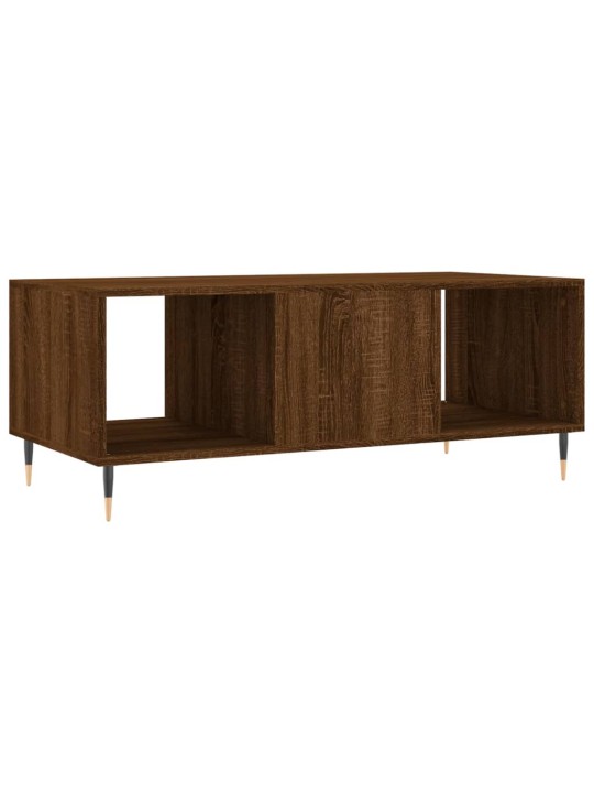 Konferenční stolek hnědý dub 102 x 50 x 40 cm kompozitní dřevo