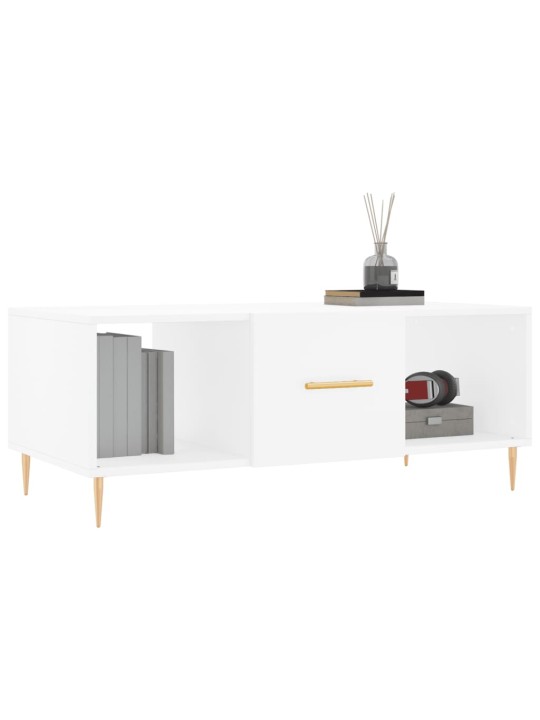 Konferenční stolek bílý 102 x 50 x 40 cm kompozitní dřevo