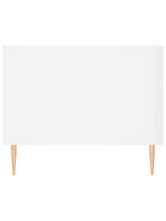 Konferenční stolek bílý s leskem 102x50x40 cm kompozitní dřevo