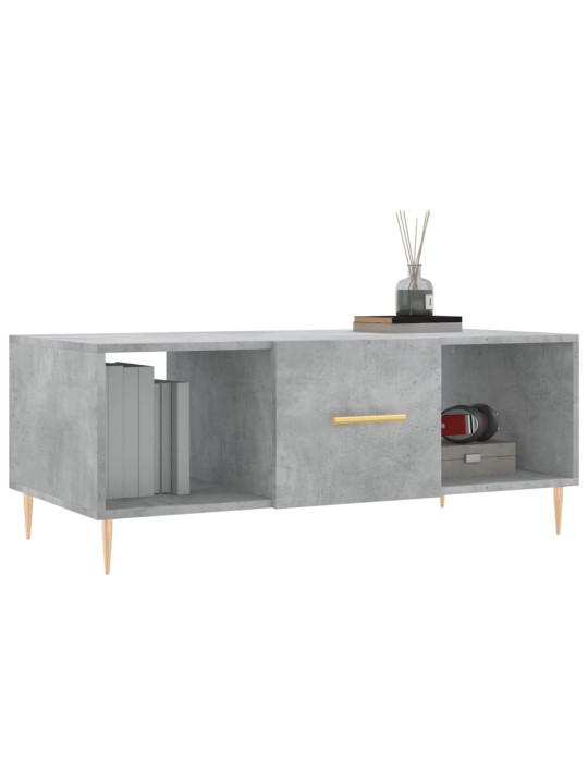 Konferenční stolek betonově šedý 102x50x40 cm kompozitní dřevo