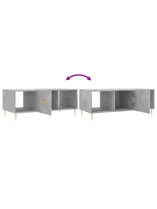 Konferenční stolek betonově šedý 102x50x40 cm kompozitní dřevo