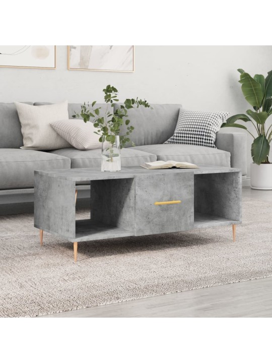 Konferenční stolek betonově šedý 102x50x40 cm kompozitní dřevo