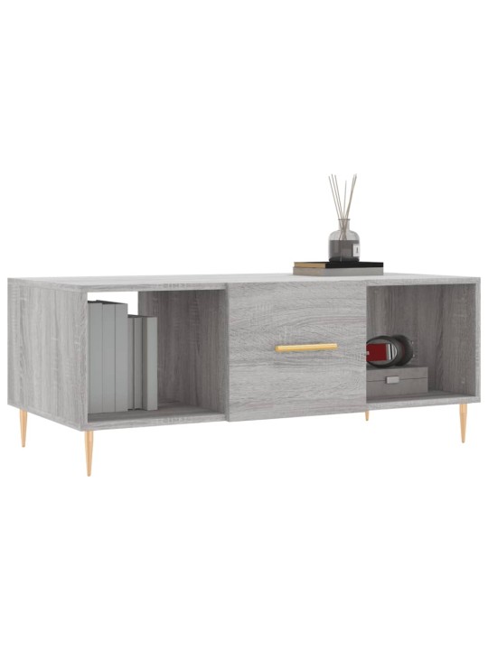 Konferenční stolek šedý sonoma 102x50x40 cm kompozitní dřevo