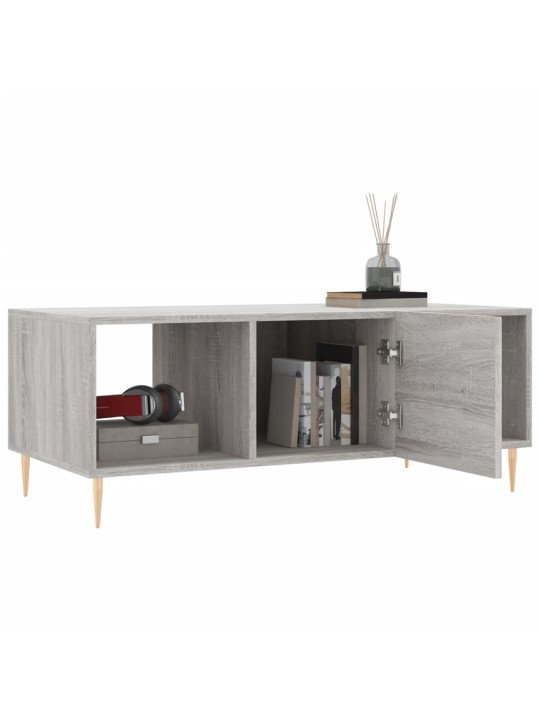 Konferenční stolek šedý sonoma 102x50x40 cm kompozitní dřevo