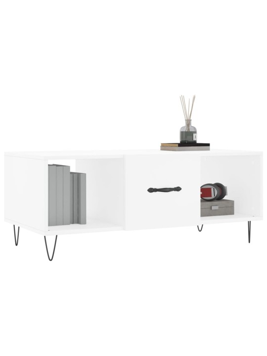 Konferenční stolek bílý 102 x 50 x 40 cm kompozitní dřevo