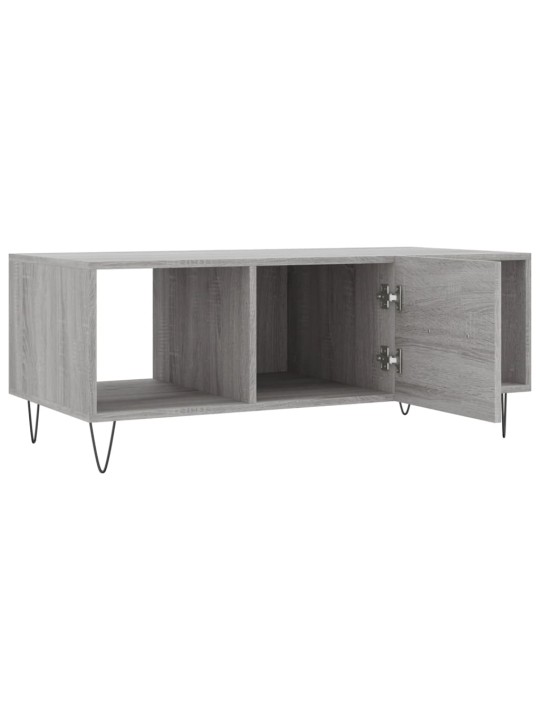 Konferenční stolek šedý sonoma 102x50x40 cm kompozitní dřevo