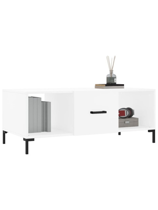 Konferenční stolek bílý 102 x 50 x 40 cm kompozitní dřevo