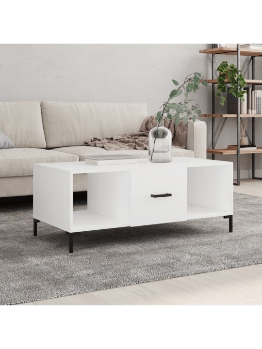 Konferenční stolek bílý 102 x 50 x 40 cm kompozitní dřevo