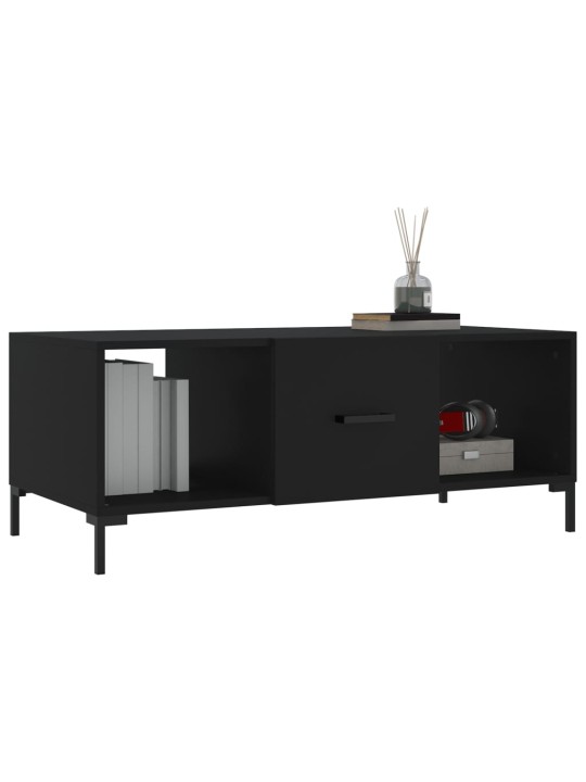 Konferenční stolek černý 102 x 50 x 40 cm kompozitní dřevo