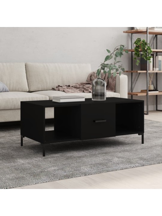 Konferenční stolek černý 102 x 50 x 40 cm kompozitní dřevo
