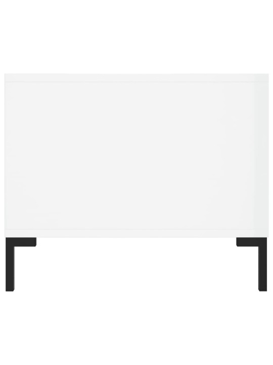 Konferenční stolek bílý s leskem 102x50x40 cm kompozitní dřevo