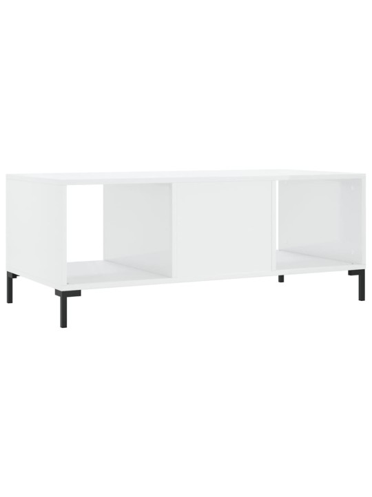 Konferenční stolek bílý s leskem 102x50x40 cm kompozitní dřevo