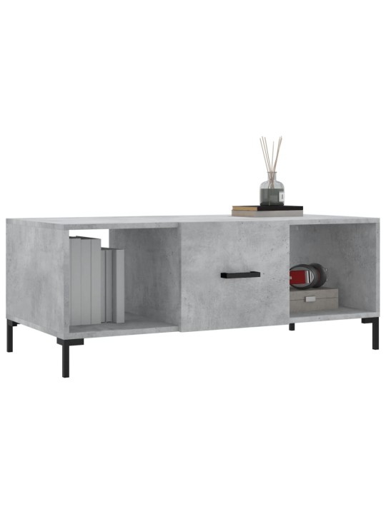 Konferenční stolek betonově šedý 102x50x40 cm kompozitní dřevo