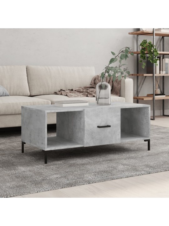 Konferenční stolek betonově šedý 102x50x40 cm kompozitní dřevo