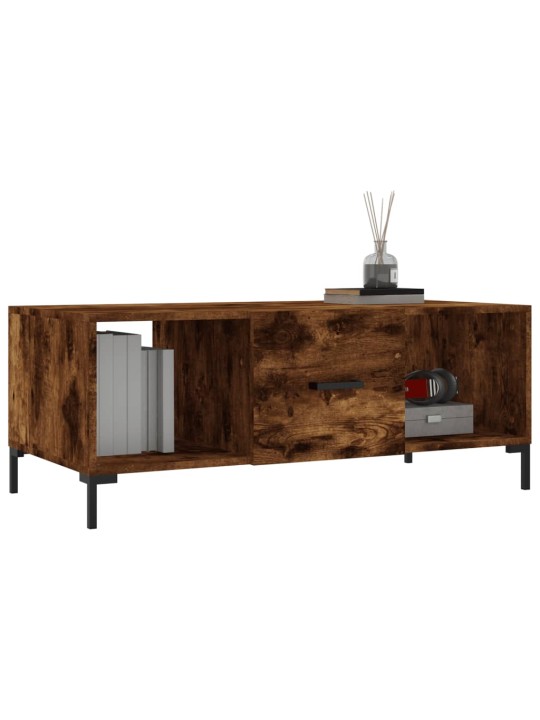 Konferenční stolek kouřový dub 102x50x40 cm kompozitní dřevo