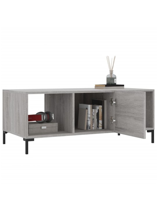 Konferenční stolek šedý sonoma 102x50x40 cm kompozitní dřevo