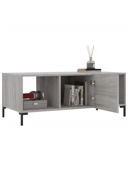 Konferenční stolek šedý sonoma 102x50x40 cm kompozitní dřevo