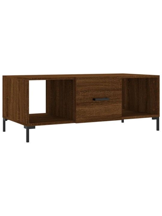 Konferenční stolek hnědý dub 102 x 50 x 40 cm kompozitní dřevo