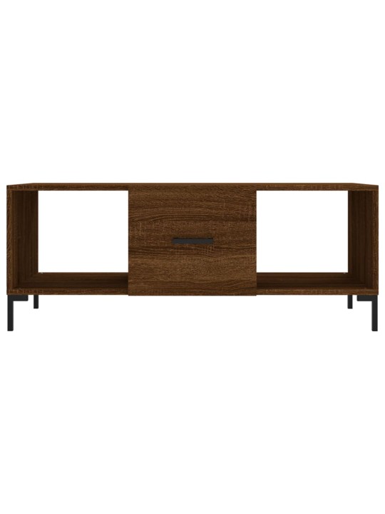 Konferenční stolek hnědý dub 102 x 50 x 40 cm kompozitní dřevo