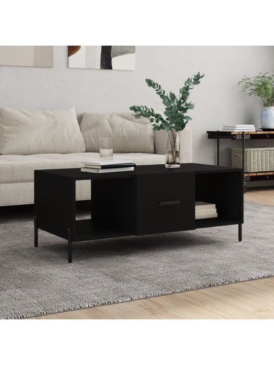 Konferenční stolek černý 102 x 50 x 40 cm kompozitní dřevo