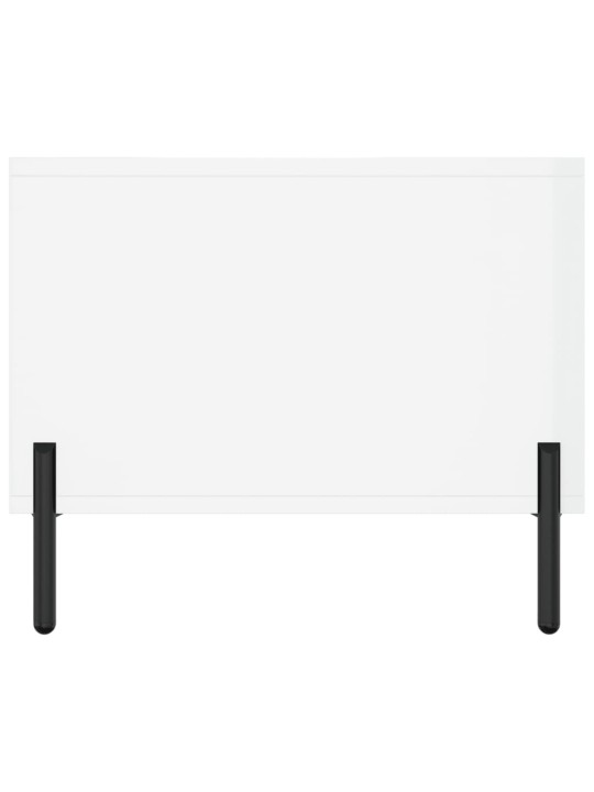 Konferenční stolek bílý s leskem 102x50x40 cm kompozitní dřevo