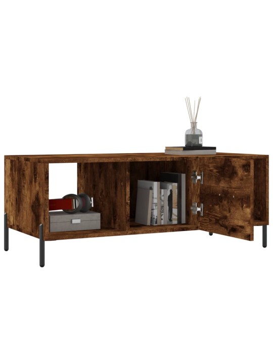 Konferenční stolek kouřový dub 102x50x40 cm kompozitní dřevo