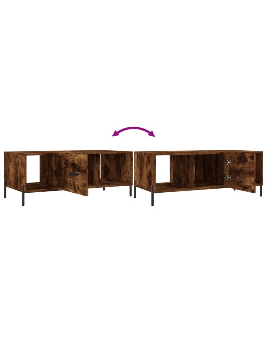 Konferenční stolek kouřový dub 102x50x40 cm kompozitní dřevo