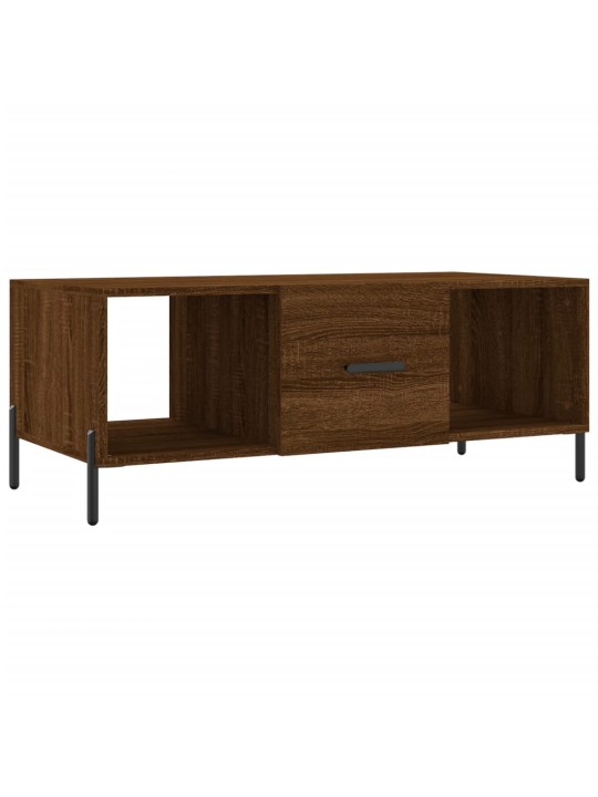 Konferenční stolek hnědý dub 102 x 50 x 40 cm kompozitní dřevo