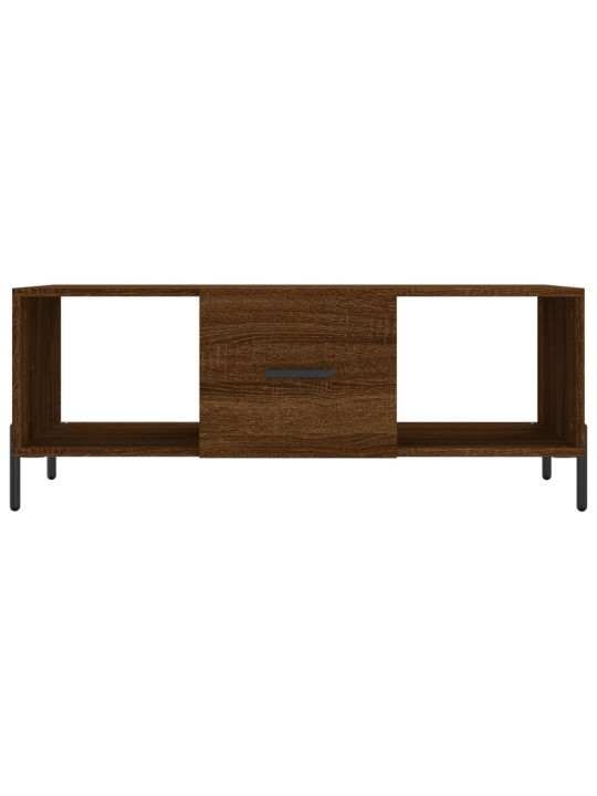 Konferenční stolek hnědý dub 102 x 50 x 40 cm kompozitní dřevo