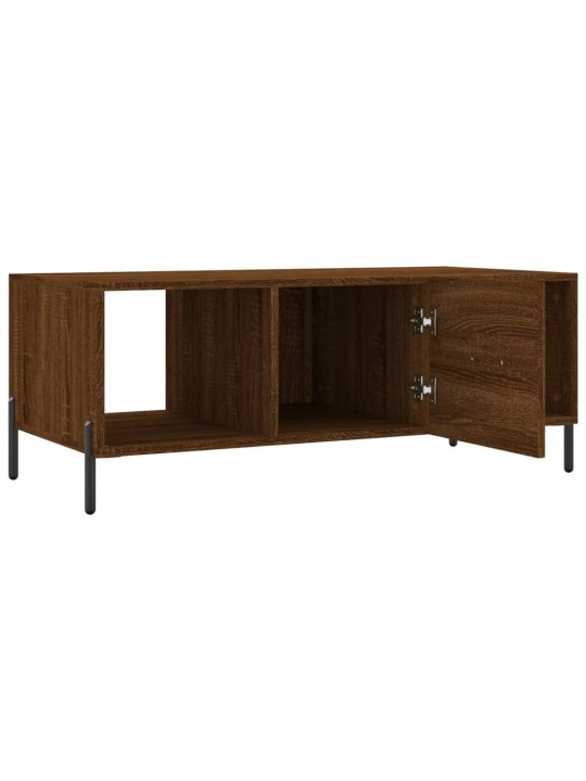 Konferenční stolek hnědý dub 102 x 50 x 40 cm kompozitní dřevo