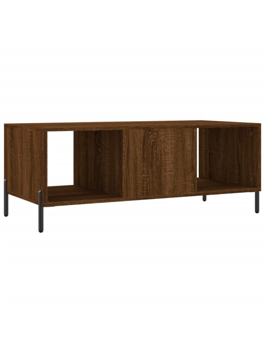 Konferenční stolek hnědý dub 102 x 50 x 40 cm kompozitní dřevo
