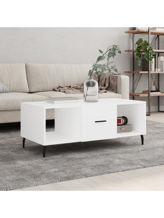 Konferenční stolek bílý 102 x 50 x 40 cm kompozitní dřevo