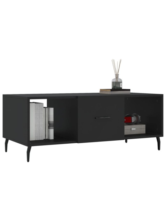 Konferenční stolek černý 102 x 50 x 40 cm kompozitní dřevo