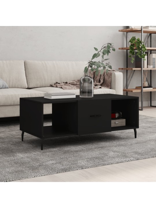 Konferenční stolek černý 102 x 50 x 40 cm kompozitní dřevo