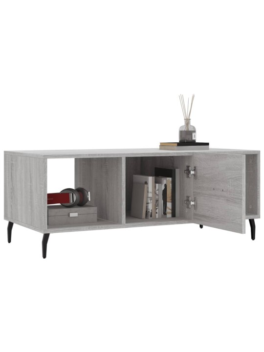 Konferenční stolek šedý sonoma 102x50x40 cm kompozitní dřevo