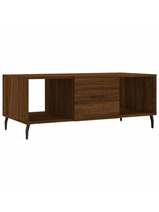Konferenční stolek hnědý dub 102 x 50 x 40 cm kompozitní dřevo