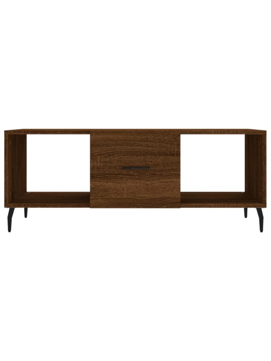 Konferenční stolek hnědý dub 102 x 50 x 40 cm kompozitní dřevo