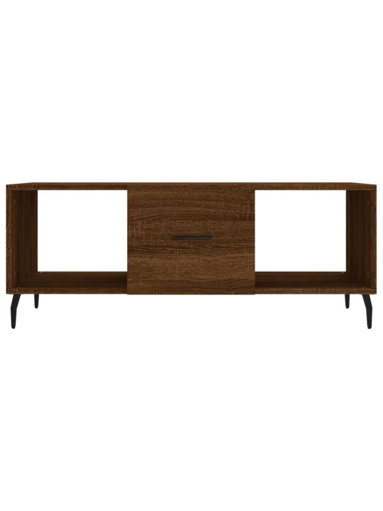 Konferenční stolek hnědý dub 102 x 50 x 40 cm kompozitní dřevo