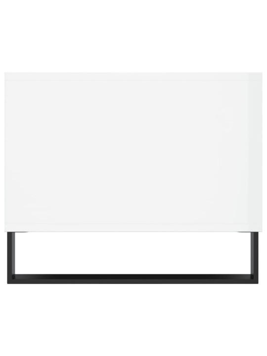 Konferenční stolek bílý s leskem 102x50x40 cm kompozitní dřevo