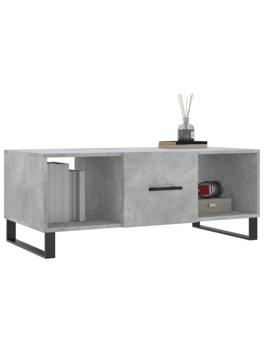 Konferenční stolek betonově šedý 102x50x40 cm kompozitní dřevo