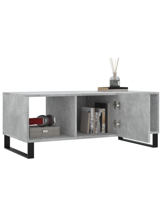 Konferenční stolek betonově šedý 102x50x40 cm kompozitní dřevo