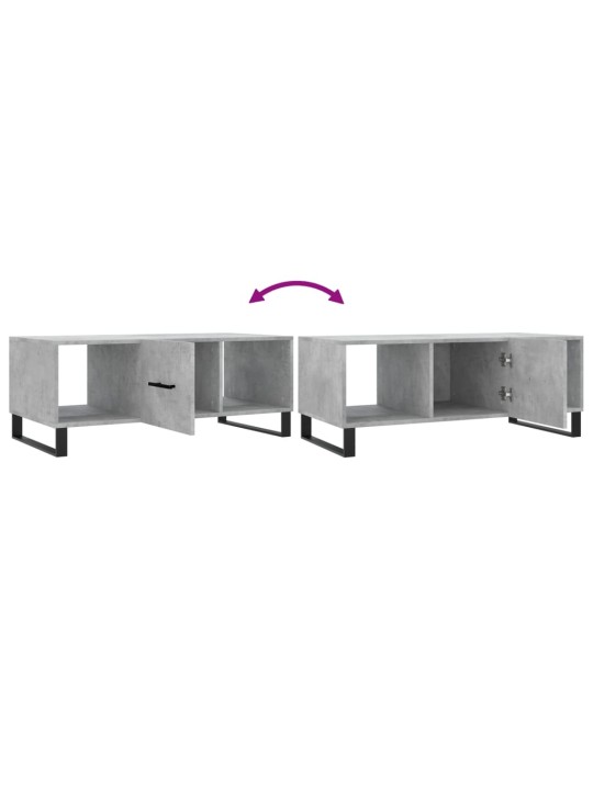 Konferenční stolek betonově šedý 102x50x40 cm kompozitní dřevo
