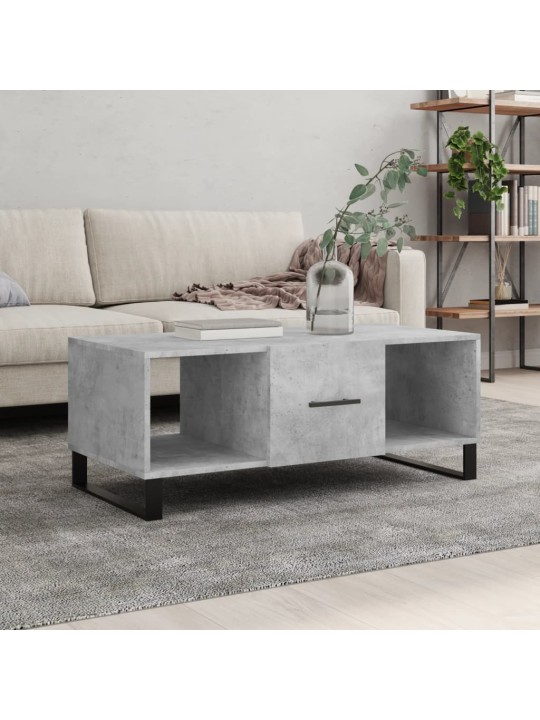 Konferenční stolek betonově šedý 102x50x40 cm kompozitní dřevo