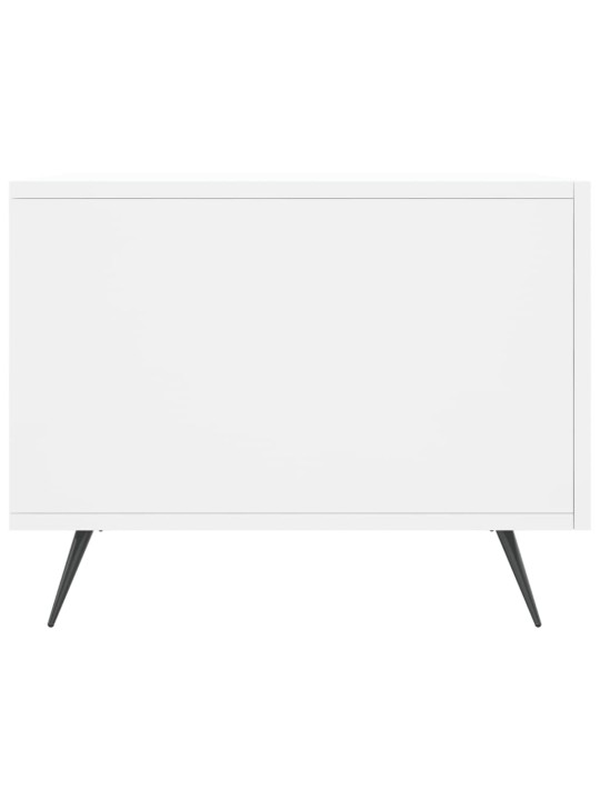 Konferenční stolek bílý 50 x 50 x 40 cm kompozitní dřevo