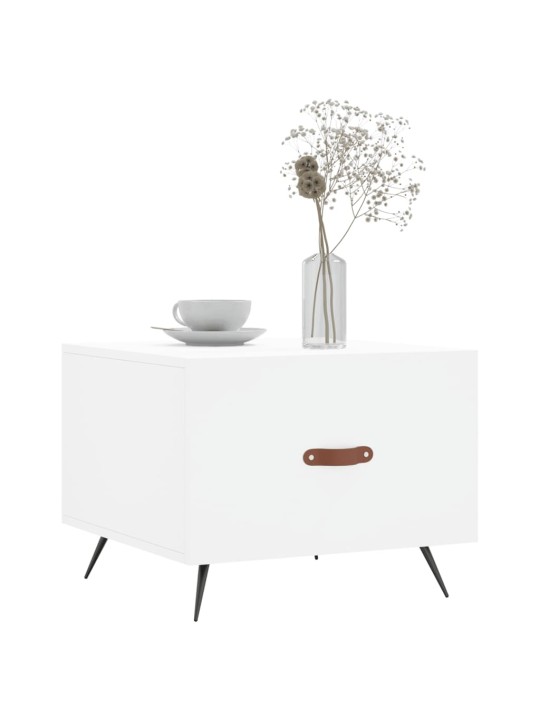 Konferenční stolky 2 ks bílé 50 x 50 x 40 cm kompozitní dřevo