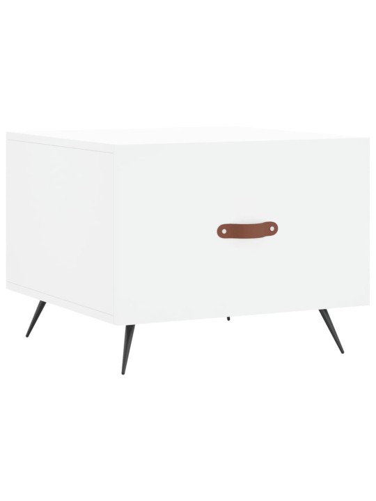 Konferenční stolky 2 ks bílé 50 x 50 x 40 cm kompozitní dřevo