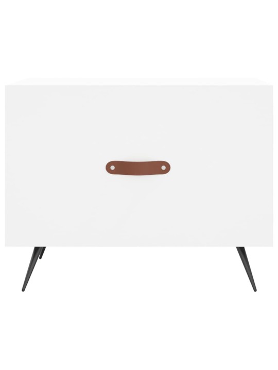 Konferenční stolky 2 ks bílé 50 x 50 x 40 cm kompozitní dřevo