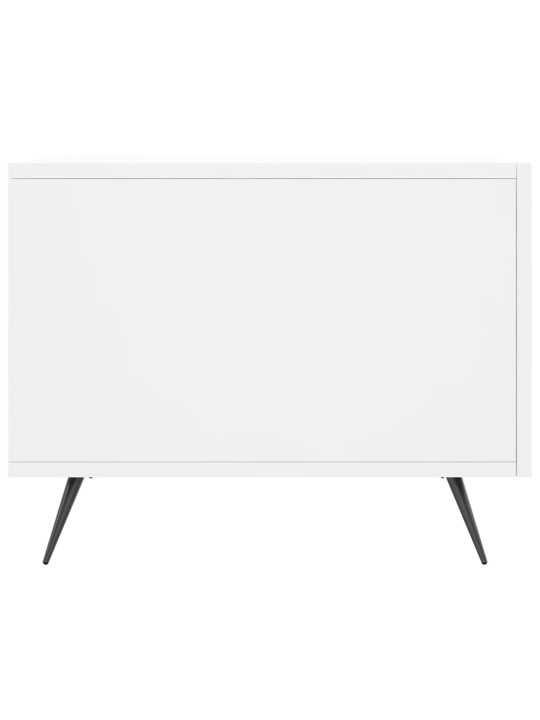 Konferenční stolky 2 ks bílé 50 x 50 x 40 cm kompozitní dřevo