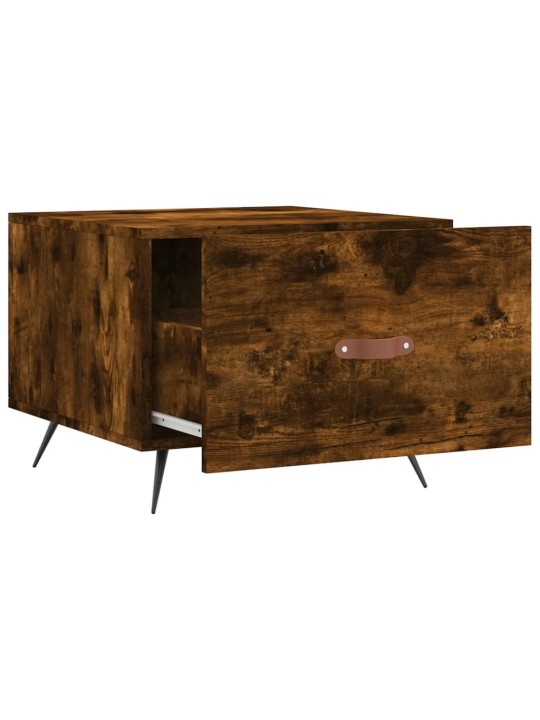 Konferenční stolky 2 ks kouřový dub 50x50x40cm kompozitní dřevo