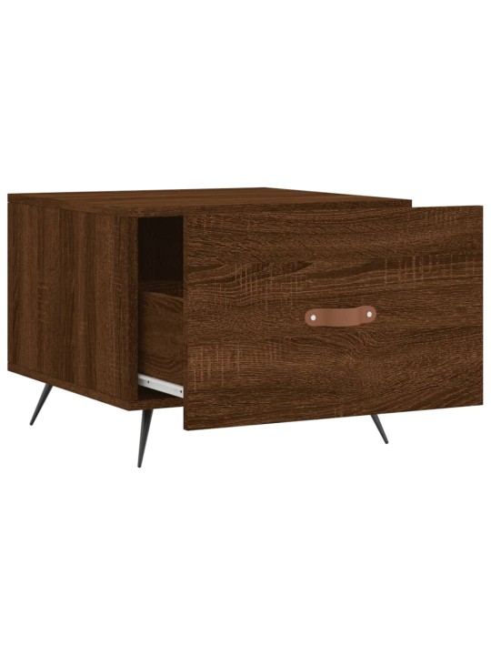 Konferenční stolky 2 ks hnědý dub 50x50x40 cm kompozitní dřevo